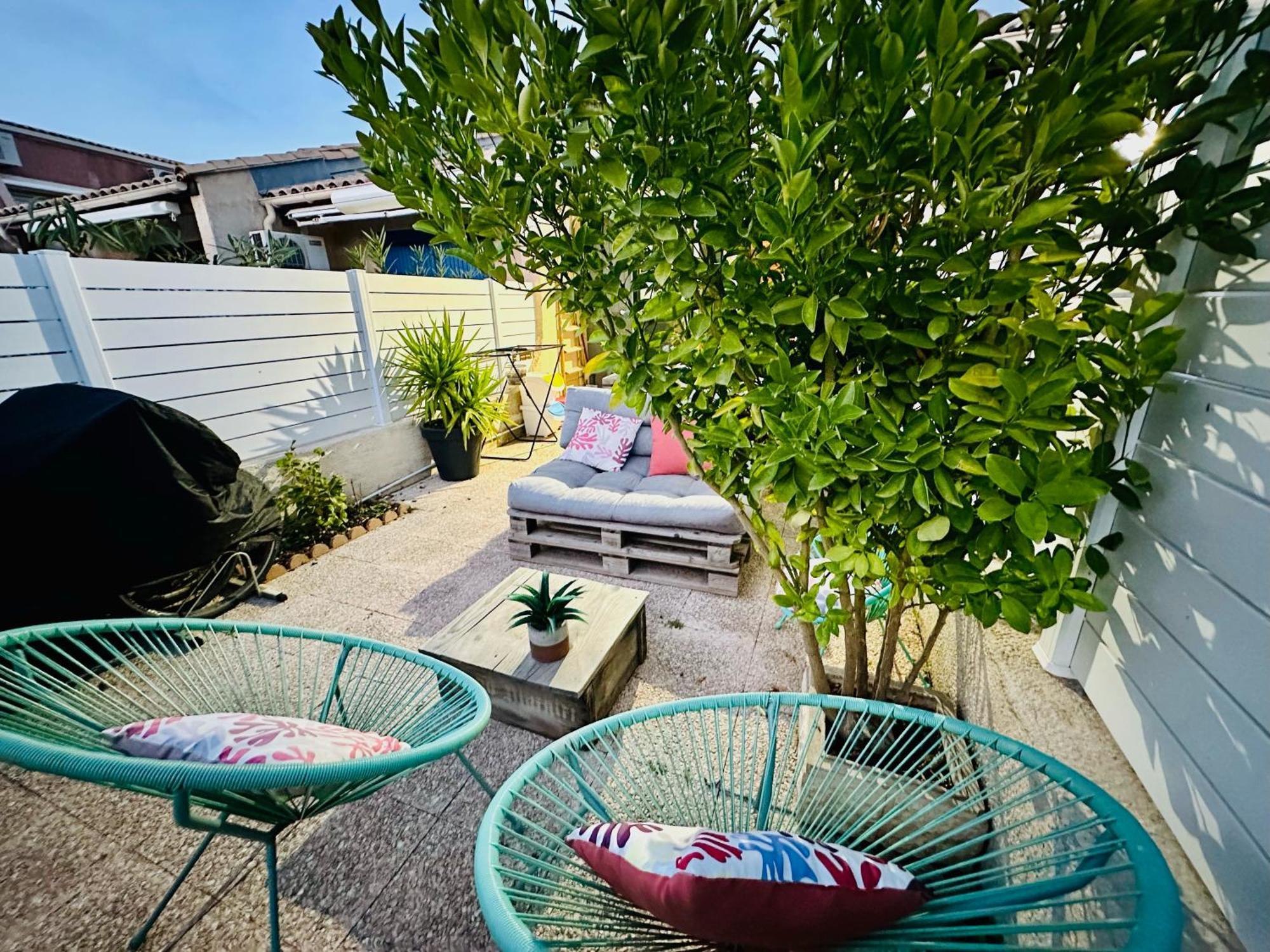 Residence Le Sunset Marseillan-Plage, Entre Mer Et Lagune De Thau, Etape Velo, Famille, Couple, Vrp, Toutou Admis, Jardin, Parking Prive Gratuit, Velos, Clim, Wifi Fibre Gratuite, Commodites, Plage Et Piste Cyclable A Proximite, 6 Couchages Nous Cont Marseillan (Herault) Exterior foto